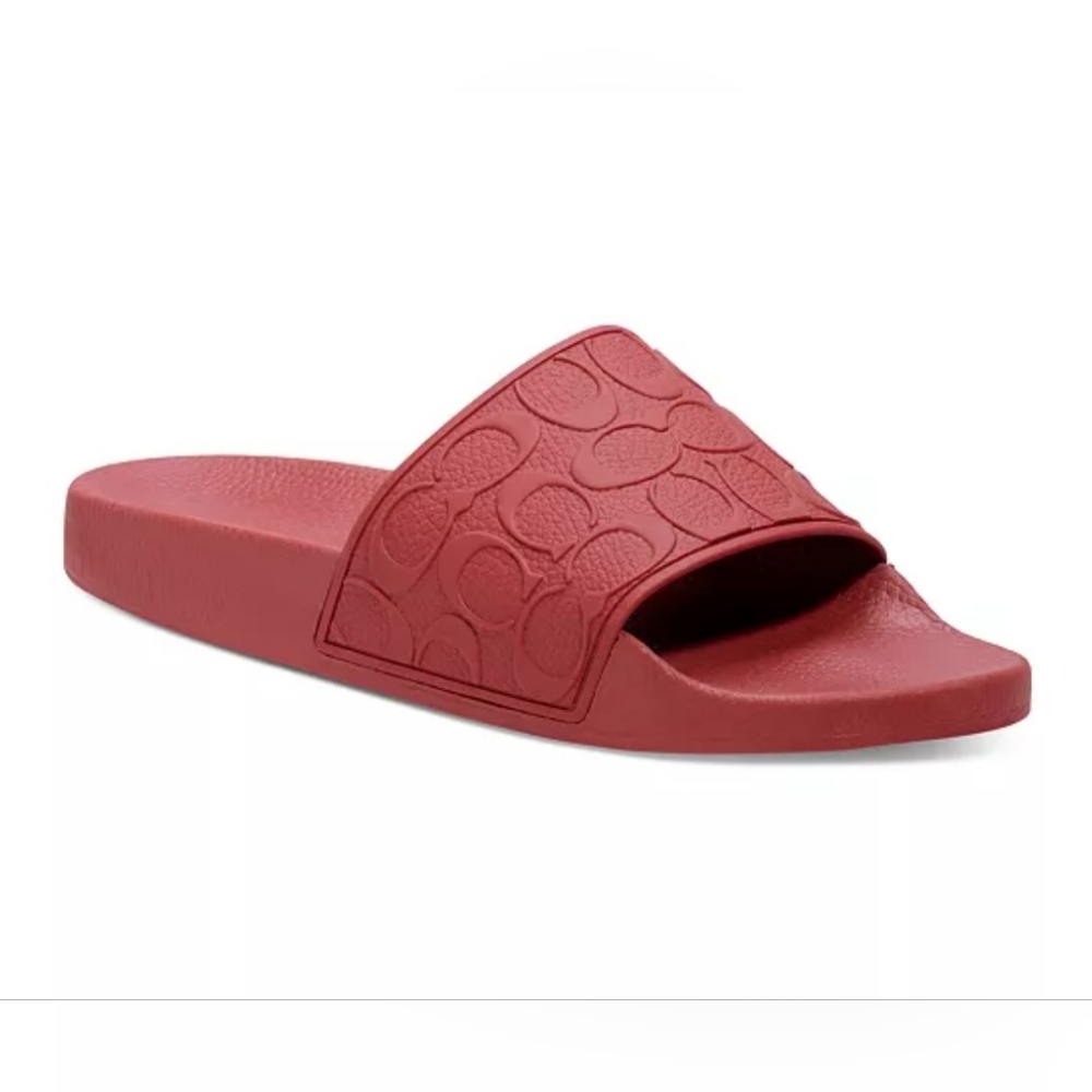 COACH Men's Signature Pool Slide Sandals